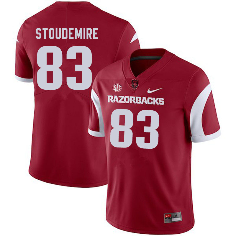 Men #83 Jimmie Stoudemire Arkansas Razorbacks College Football Jerseys Sale-Cardinal